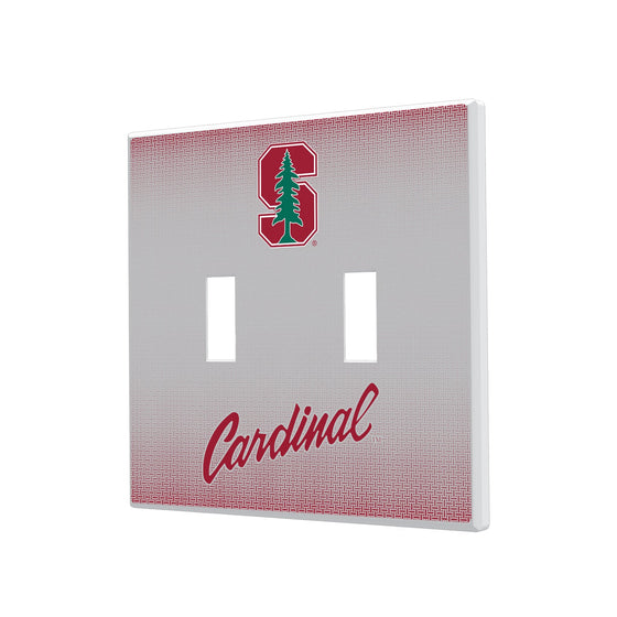 Stanford Cardinal Linen Hidden-Screw Light Switch Plate-2