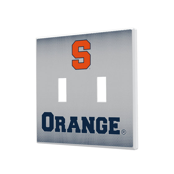 Syracuse Orange Linen Hidden-Screw Light Switch Plate-2