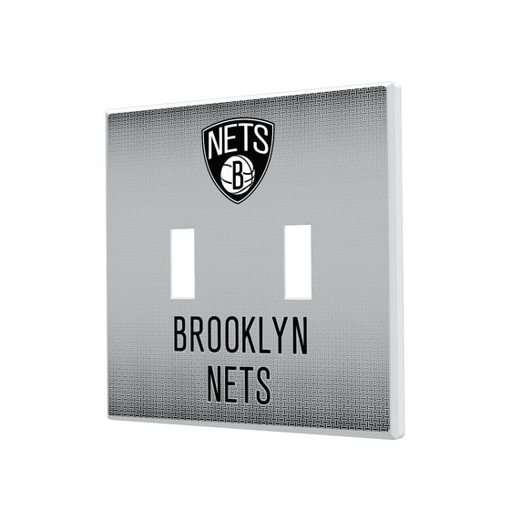 Brooklyn Nets Linen Hidden-Screw Light Switch Plate-2