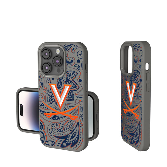 Virginia Cavaliers Paisley Soft Touch Phone Case-0