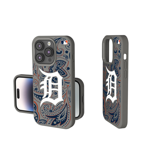 Detroit Tigers Paisley Soft Touch Phone Case-0