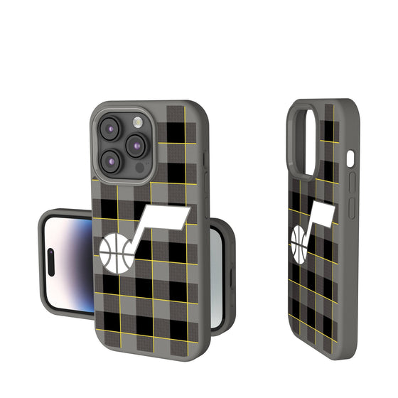 Utah Jazz Plaid Soft Touch Phone Case-0