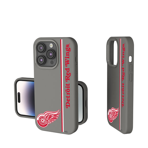 Detroit Red Wings Sidebar Soft Touch Phone Case-0