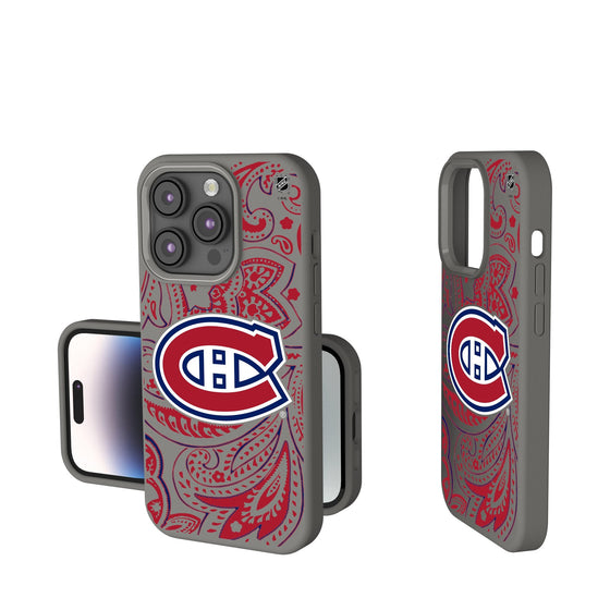 Montreal Canadiens Paisley Soft Touch Phone Case-0