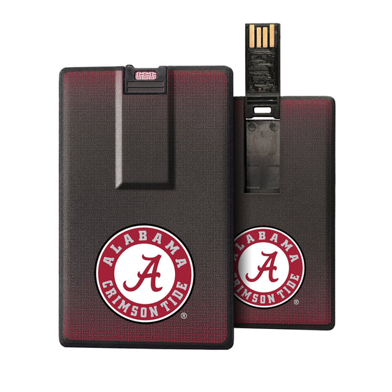 Alabama Crimson Tide Linen Credit Card USB Drive 32GB-0