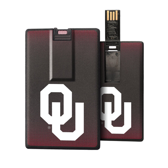 Oklahoma Sooners Linen Credit Card USB Drive 32GB-0