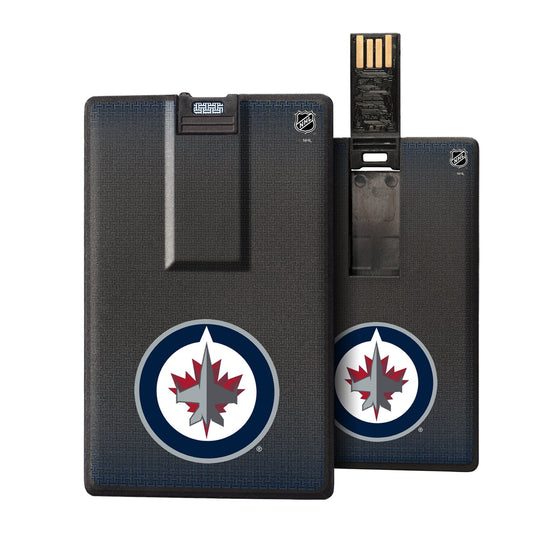 Winnipeg Jets Linen Credit Card USB Drive 32GB-0