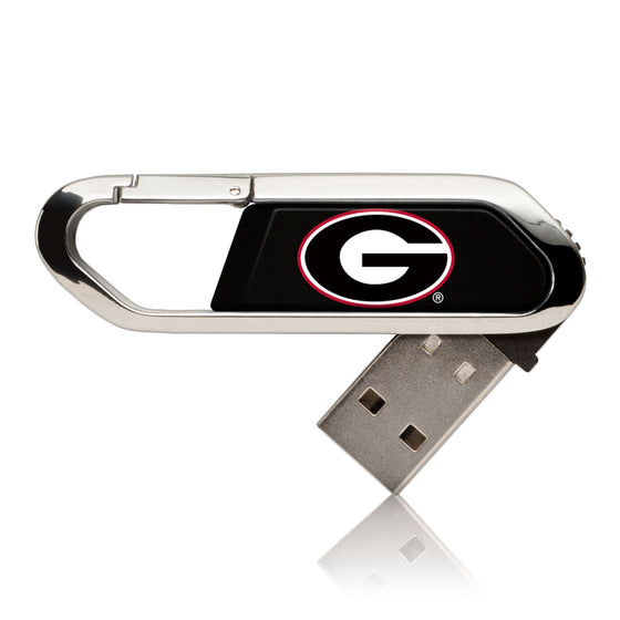 University of Georgia Bulldogs Solid USB 32GB Clip Style Flash Drive-0