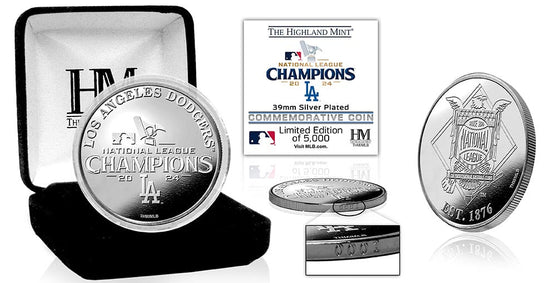 Los Angeles Dodgers 2024 National League Champions Silver Coin