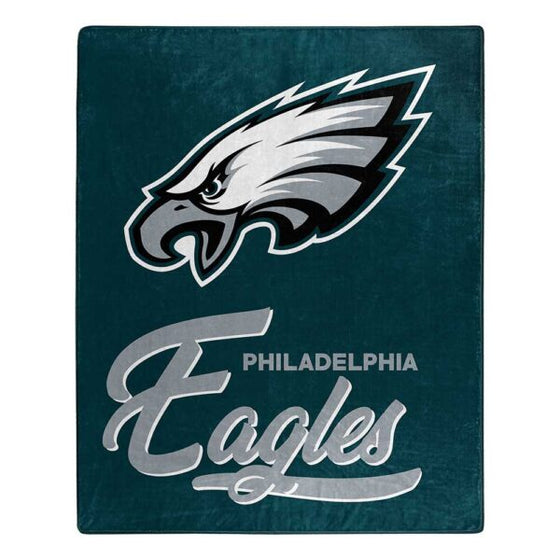 Philadelphia Eagles 50" x 60" Signature Royal Plush Throw Blanket - 757 Sports Collectibles