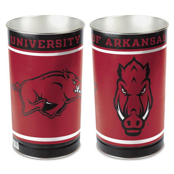 Arkansas Razorbacks Wastebasket 15 Inch - Special Order