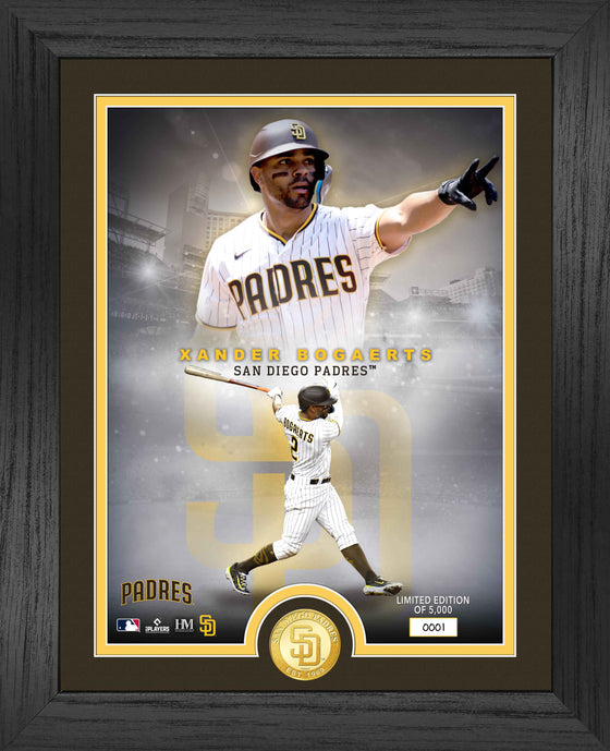 Xander Bogaerts San Diego Padres Legends Bronze Coin Photo Mint