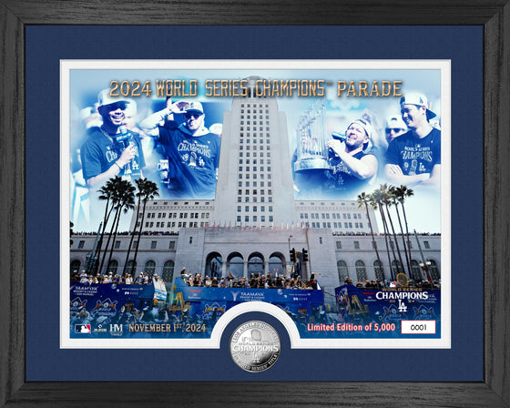 Los Angeles Dodgers 2024 World Series Champions Parade Silver Coin Photo Mint