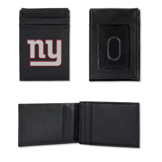 NFL Football New York Giants  Embroidered Front Pocket Wallet - Slim/Light Weight - Great Gift Item