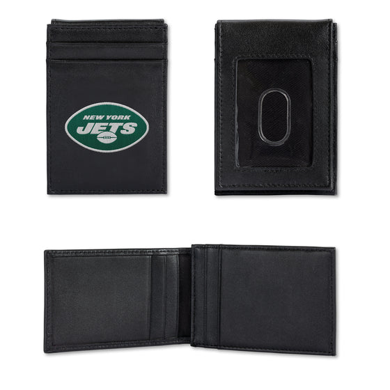 NFL Football New York Jets  Embroidered Front Pocket Wallet - Slim/Light Weight - Great Gift Item