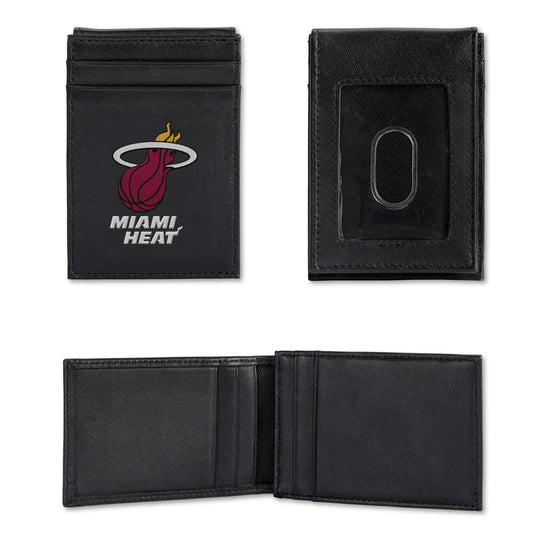 NBA Basketball Miami Heat  Embroidered Front Pocket Wallet - Slim/Light Weight - Great Gift Item