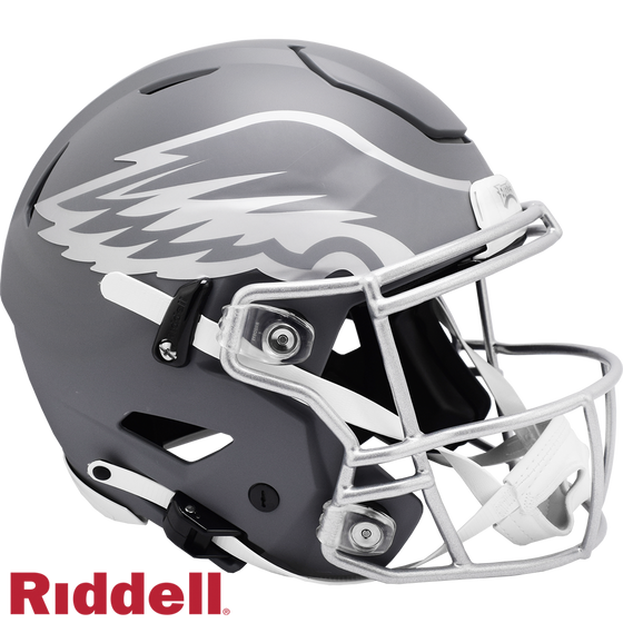 Philadelphia Eagles Helmet Riddell Authentic Full Size SpeedFlex Style Slate Alternate