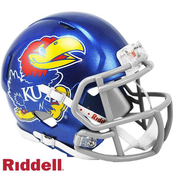 Kansas Jayhawks Helmet Riddell Replica Mini Speed Style