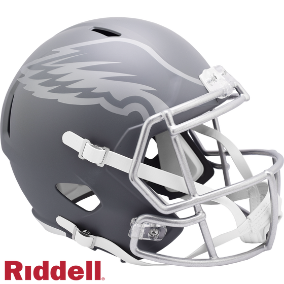 Philadelphia Eagles Helmet Riddell Replica Full Size Speed Style Slate Alternate