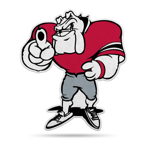 Georgia Bulldogs Pennant Shape Cut Mascot Design Classic