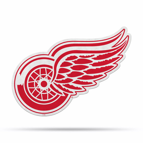 Detroit Red Wings Pennant Shape Cut Logo Design