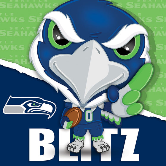 Blitz - Seattle Seahawks Mascot 100 Piece Jigsaw Puzzle - 757 Sports Collectibles