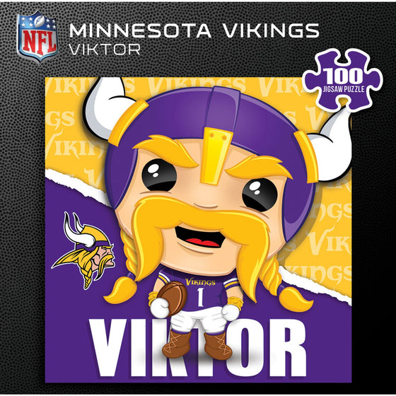 Viktor - Minnesota Vikings Mascot 100 Piece Jigsaw Puzzle - 757 Sports Collectibles