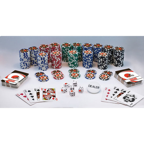 Cleveland Browns 300 Piece Poker Set - 757 Sports Collectibles