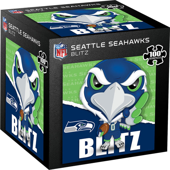 Blitz - Seattle Seahawks Mascot 100 Piece Jigsaw Puzzle - 757 Sports Collectibles