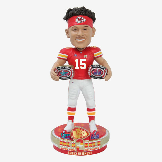 Kansas City Chiefs 2024 Super Bowl LVIII Champions Patrick Mahomes Bobblehead - 757 Sports Collectibles