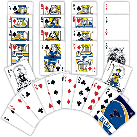 St. Louis Blues Playing Cards - 54 Card Deck - 757 Sports Collectibles