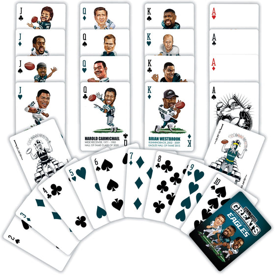 Philadelphia Eagles All-Time Greats Playing Cards - 54 Card Deck - 757 Sports Collectibles