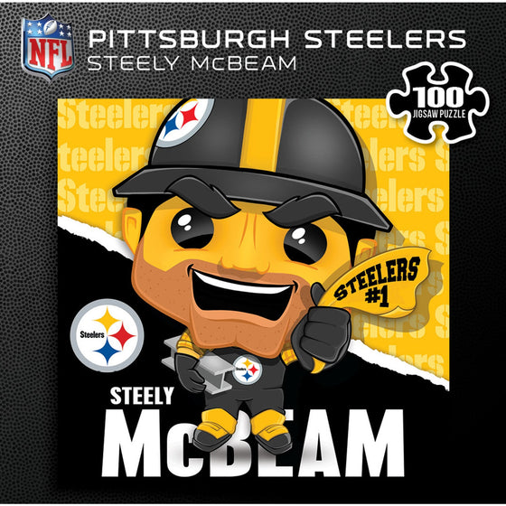 Steely McBeam - Pittsburgh Steelers Mascot 100 Piece Jigsaw Puzzle - 757 Sports Collectibles
