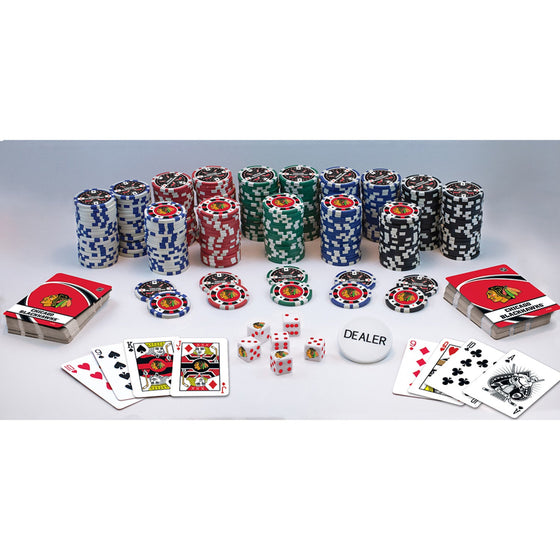 Chicago Blackhawks 300 Piece Poker Set - 757 Sports Collectibles