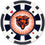 Chicago Bears 100 Piece Poker Chips - 757 Sports Collectibles