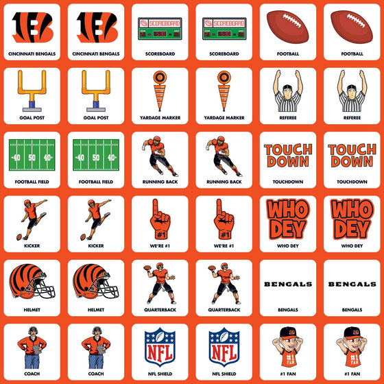 Cincinnati Bengals Matching Game - 757 Sports Collectibles