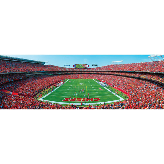 Kansas City Chiefs - 1000 Piece Panoramic Jigsaw Puzzle - End View - 757 Sports Collectibles