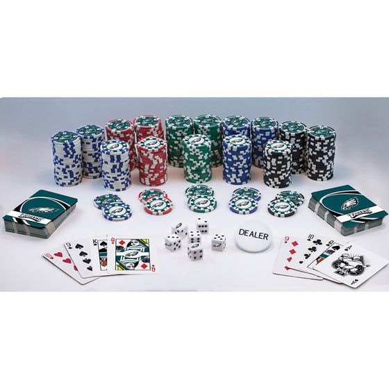 Philadelphia Eagles 300 Piece Poker Set - 757 Sports Collectibles