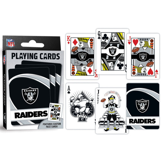 Las Vegas Raiders Playing Cards - 54 Card Deck - 757 Sports Collectibles