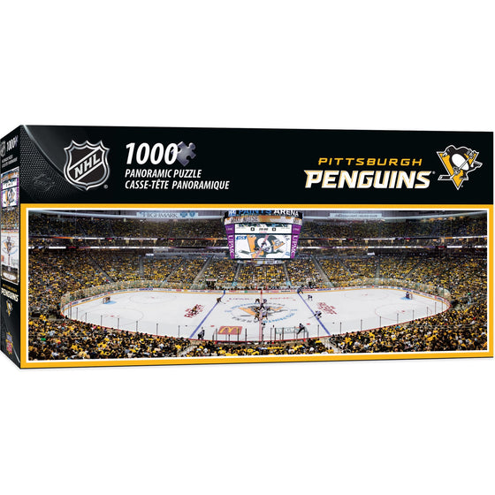 Pittsburgh Penguins - 1000 Piece Panoramic Jigsaw Puzzle - 757 Sports Collectibles