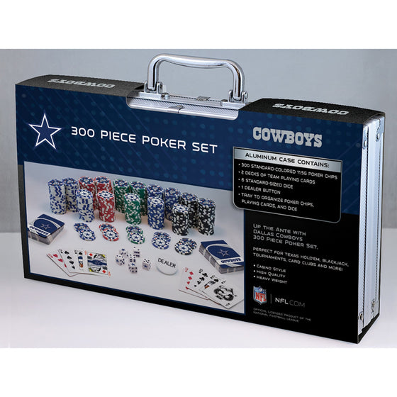 Dallas Cowboys 300 Piece Poker Set - 757 Sports Collectibles