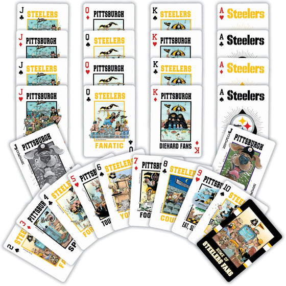 Pittsburgh Steelers Fan Deck Playing Cards - 54 Card Deck - 757 Sports Collectibles
