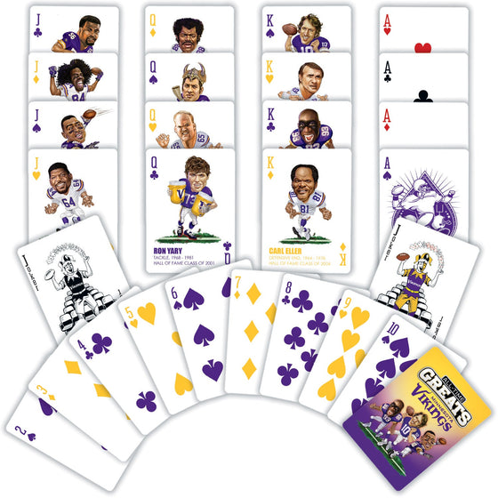 Minnesota Vikings All-Time Greats Playing Cards - 54 Card Deck - 757 Sports Collectibles