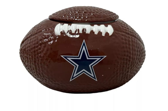 Dallas Cowboys Ceramic Football Candle