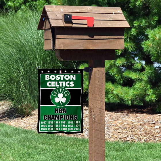 Boston Celtics 18 Time 18x NBA Champions Garden Banner Flag