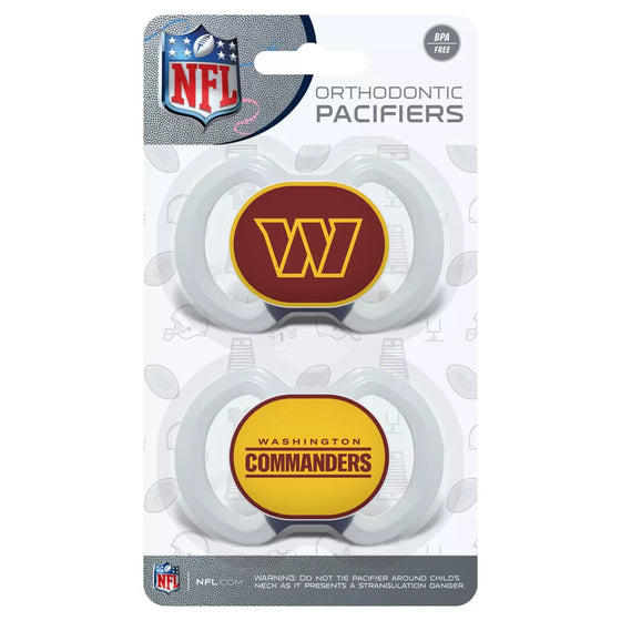 BabyFanatic - Washington Commanders - Officially Licensed NFL Pacifier 2-Pack