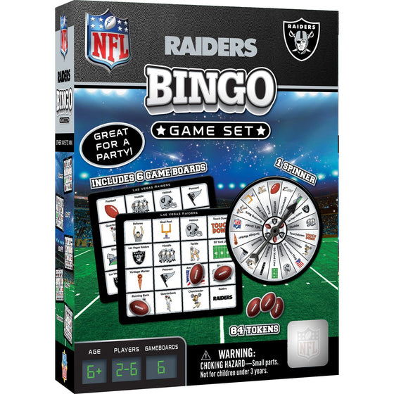 Las Vegas Raiders Bingo Game - 757 Sports Collectibles