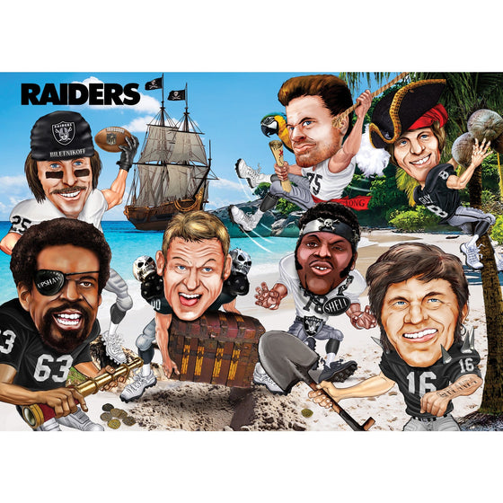 Las Vegas Raiders - All Time Greats 500 Piece Jigsaw Puzzle - 757 Sports Collectibles