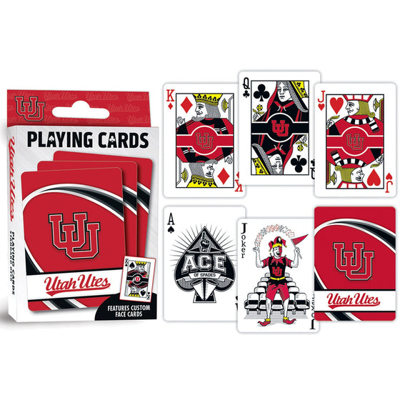 Utah Utes Playing Cards - 54 Card Deck - 757 Sports Collectibles