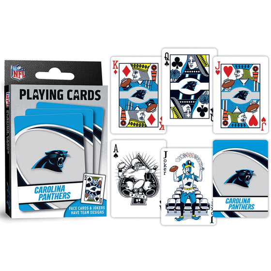 Carolina Panthers Playing Cards - 54 Card Deck - 757 Sports Collectibles